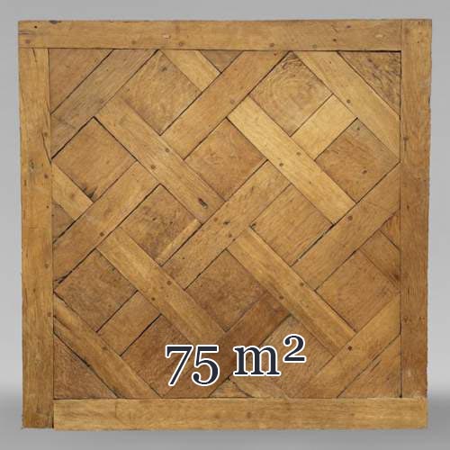 Environ 75 m² de parquet Versailles en chêne, XVIIIe siècle
