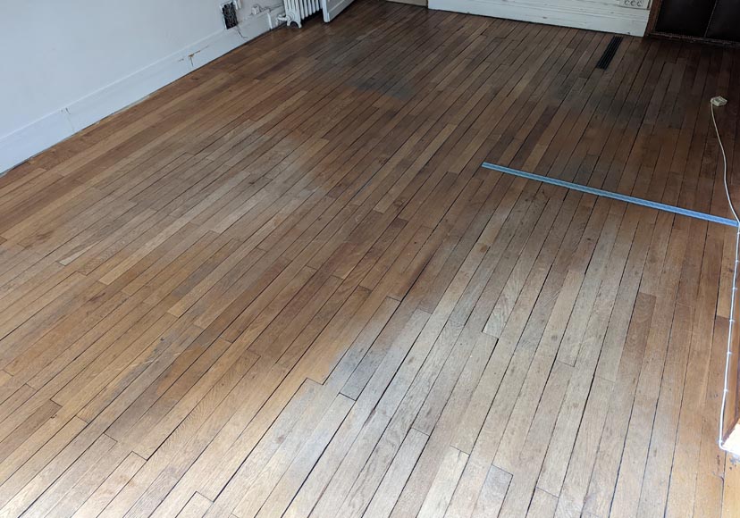 Lot de 17 m² de parquet linéaire en chêne-1