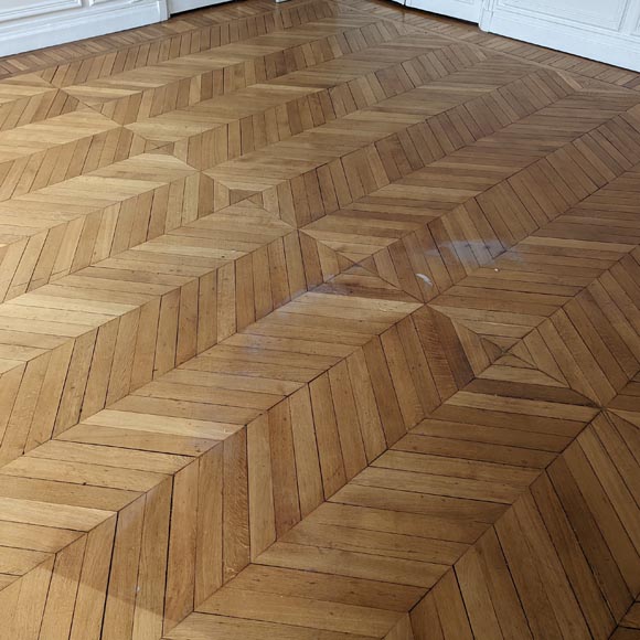 Lot de 12 m² de parquet point de Hongrie-0