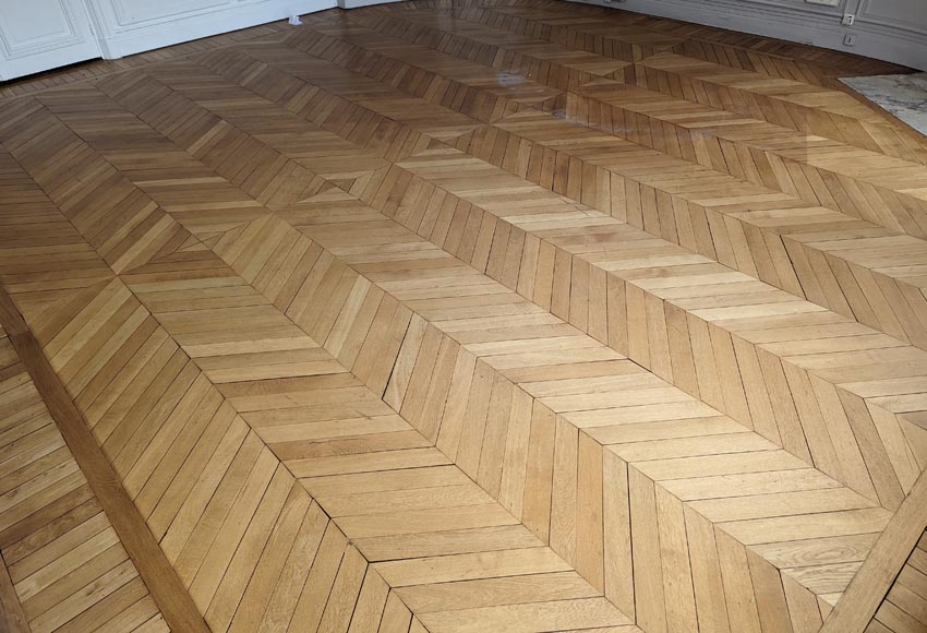 Lot de 12 m² de parquet point de Hongrie-1