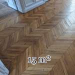 Lot de 15 m² de parquet point de Hongrie en chêne