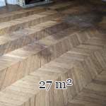 Lot de 27 m² de parquet point de Hongrie