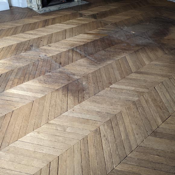 Lot de 27 m² de parquet point de Hongrie-0