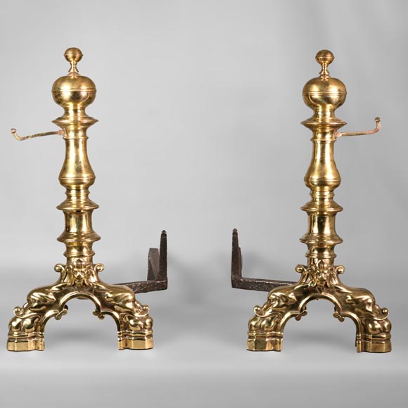 Paire de chenêts - Labrouche Antiquaire de matériaux