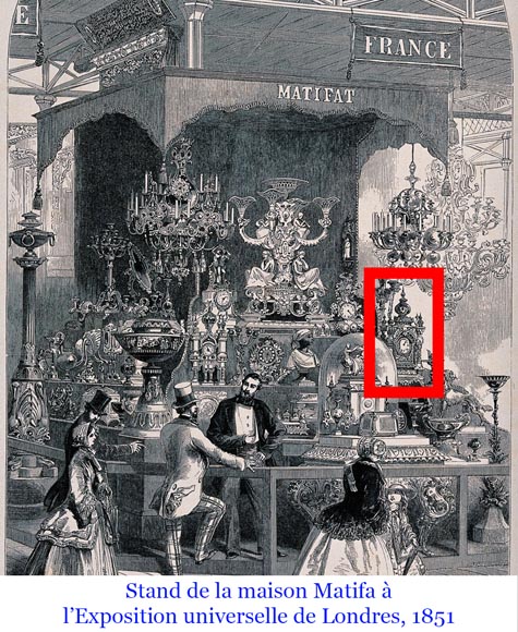 Charles Stanislas MATIFAT, pendule double face persane de l'Exposition Universelle de Londres de 1851-17