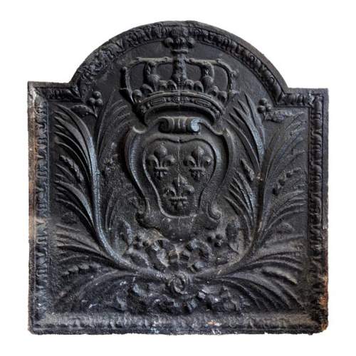 Plaque de cheminée aux Armes de France du XVIIIe siècle