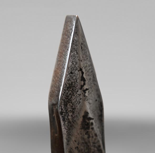 Paire de chenets en bronze aux putti