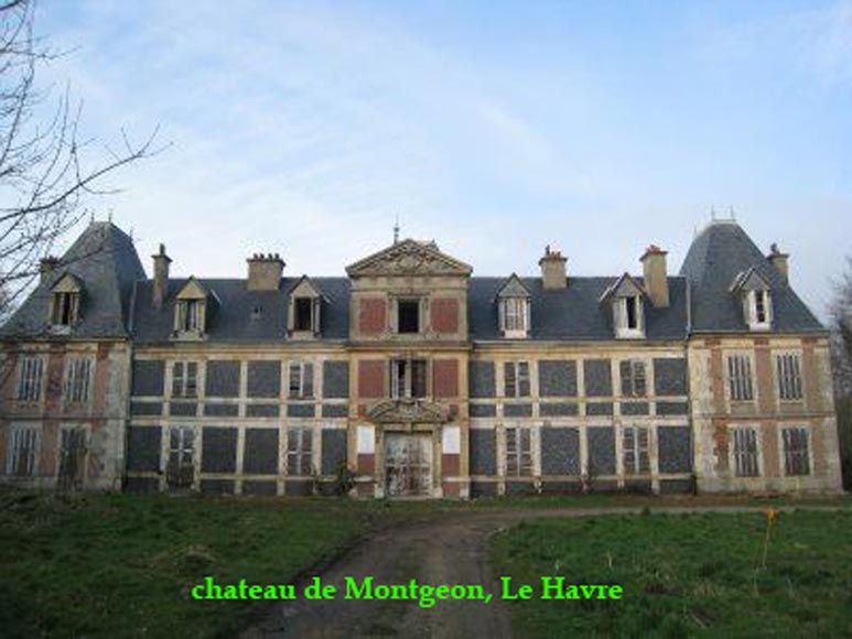 Monumental antique Neo-Renaissance style stone mantel coming from the Chateau of Montgeon_fr