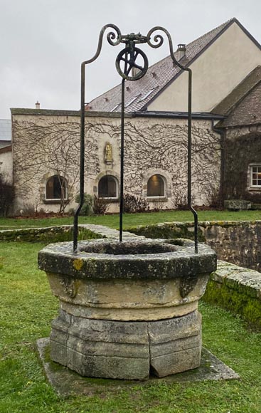 Puits doté d'une margelle à la tête de loup-5