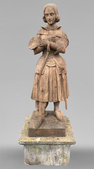 Statue de Jeanne d'Arc en fonte-0