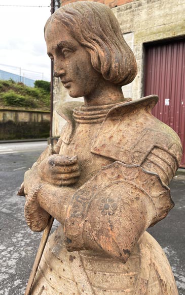 Statue de Jeanne d'Arc en fonte-6
