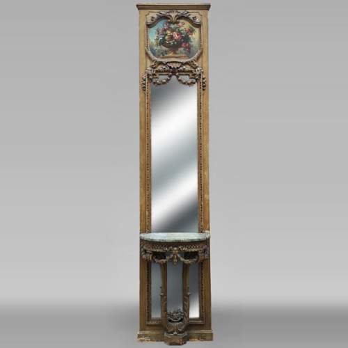 Petite console et son trumeau de style Napoléon III