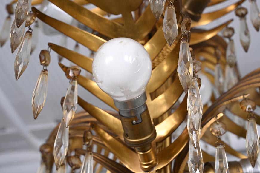 Lampe Napoélon III en marbre sarrancolin, socle contemporain-5