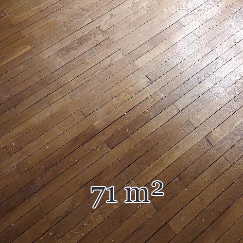 Lot d'environ 71 m² de parquet linéaire