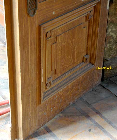 Pièce de boiserie en chêne et stuc de style Louis XVI-10
