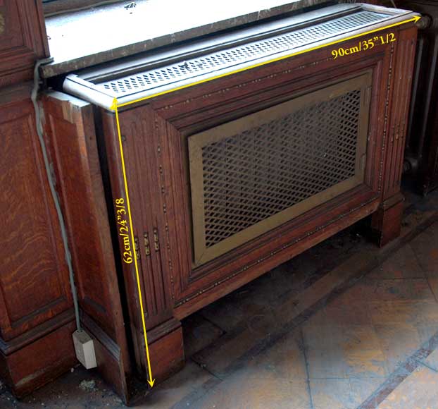 Pièce de boiserie en chêne et stuc de style Louis XVI-22