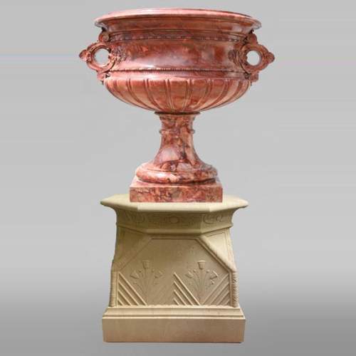 Jules CANTINI, grand vase en brèche sanguine, seconde moitié du XIXe siècle