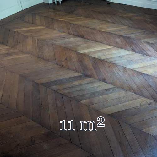 Lot de 11 m² de parquet Point de Hongrie