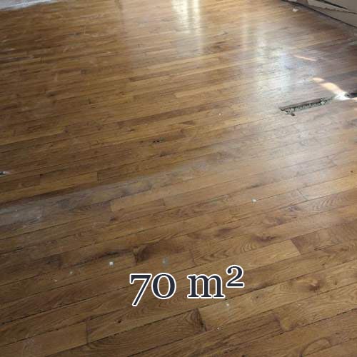 Lot d'environ 70 m² de parquet linéaire