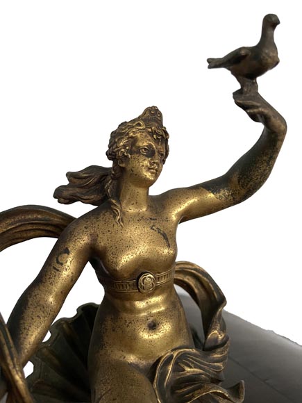 Aimé Millet (1819–1891) — Grand meuble cabinet néo-Renaissance en noyer et bronze doré-3