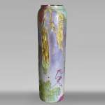 CLAIN & PERRIER - Vase En Pâte De Verre Au Décor De Coloquintes , Vers 1900
