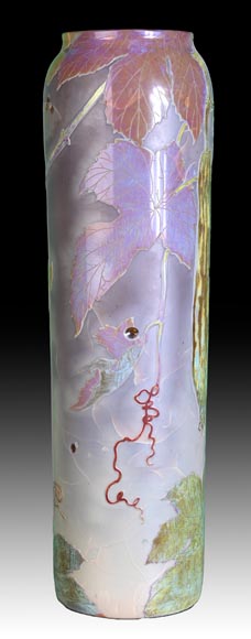 CLAIN & PERRIER - Vase En Pâte De Verre Au Décor De Coloquintes , Vers 1900 CLAIN & PERRIER - Vase En Pâte De Verre Au Décor De Coloquintes , Vers 1900-3