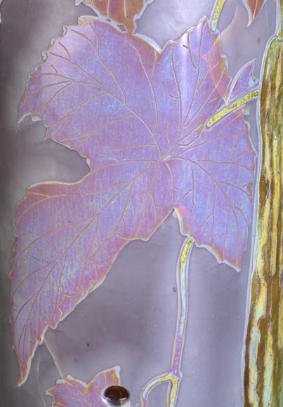 CLAIN & PERRIER - Vase En Pâte De Verre Au Décor De Coloquintes , Vers 1900 CLAIN & PERRIER - Vase En Pâte De Verre Au Décor De Coloquintes , Vers 1900-13