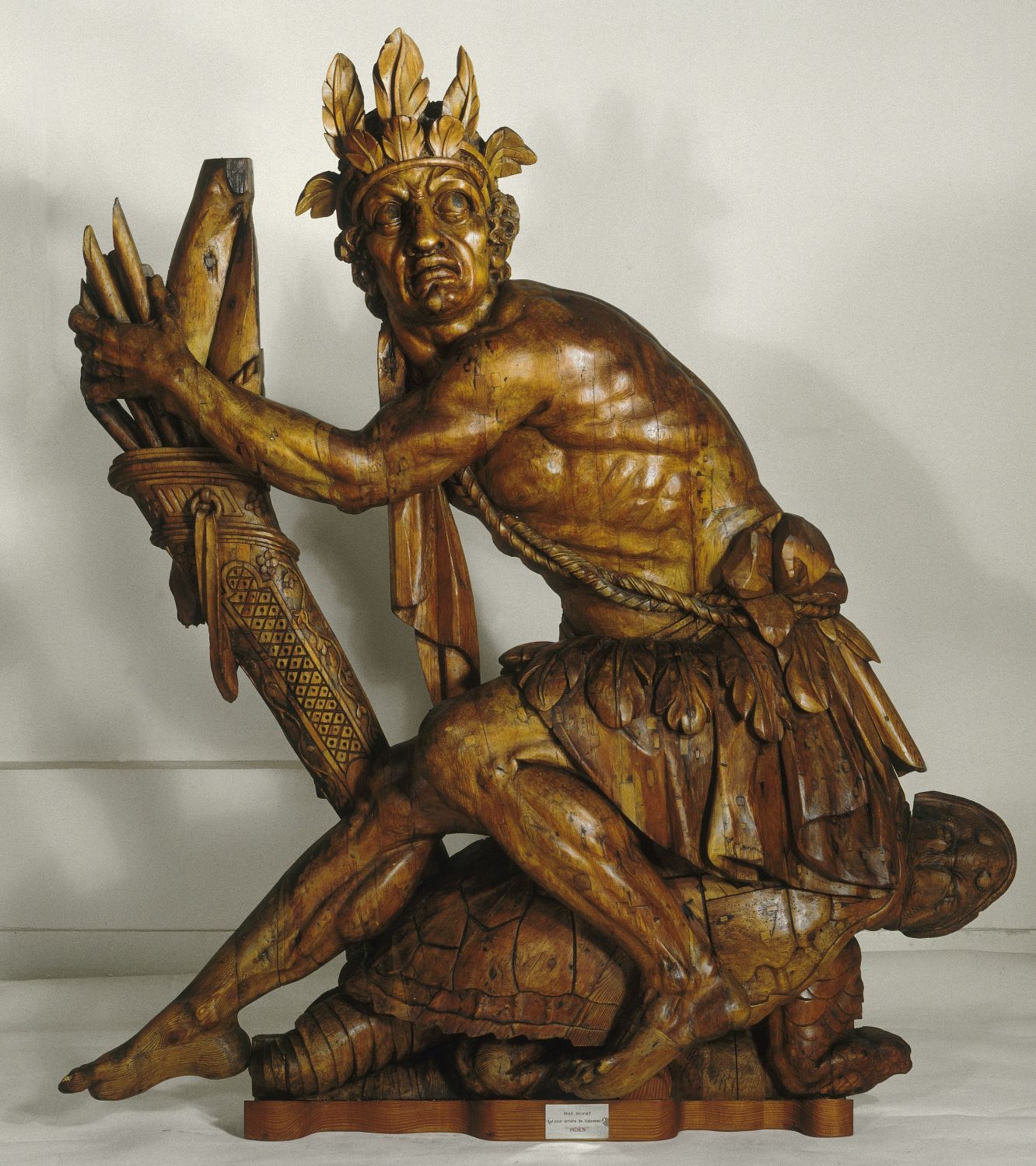 Native American figure, sculpture workshop of the Brest arsenals