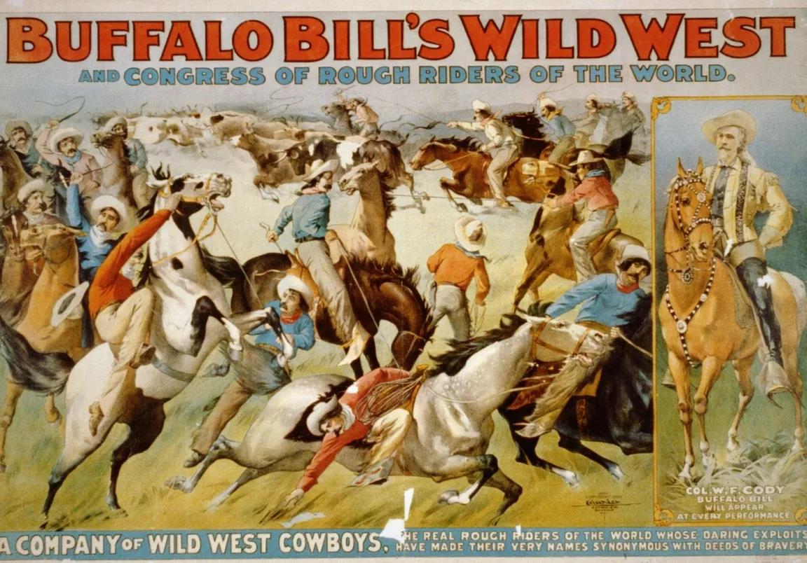 Advertising poster for the Buffalo Bill's Wild West