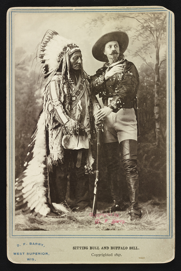 Photographie de Sitting Bull et <br> Buffalo Bill, 1885