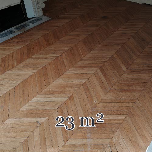 Lot de 23 m² de parquet point de Hongrie