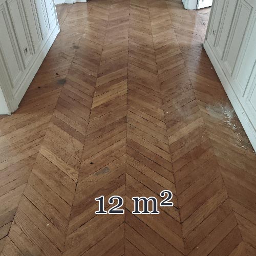 Lot de 12 m² de parquet point de Hongrie