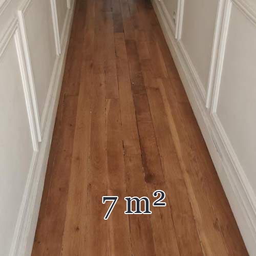 Lot d'environ 7 m² de parquet linéaire