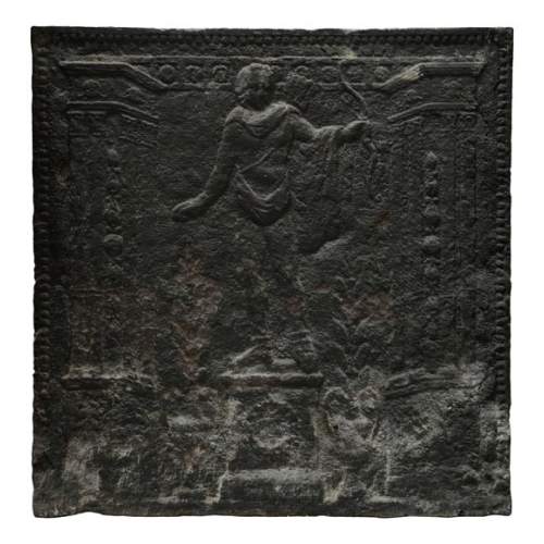 Plaque de cheminée à l'Appolon du Belvédère