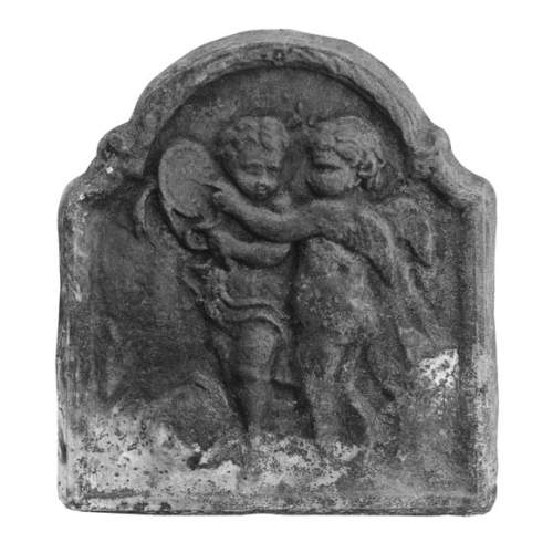 Petite plaque d'époque Louis XV aux putti