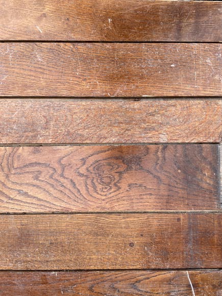 Ensemble de 39 m² de parquet linéaire en chêne, lames larges-1