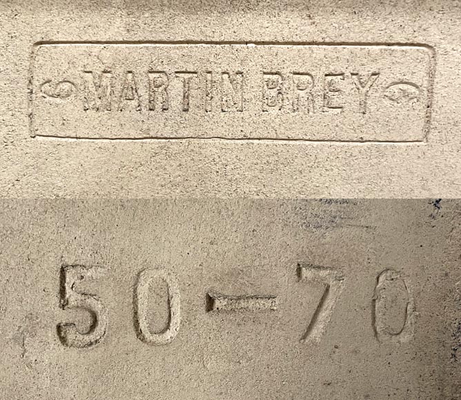 MARTIN-BREY, Table japonisante au plateau en faïence émaillée-9