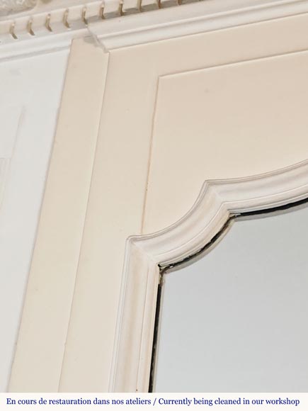 Trumeau de style Louis XV décoré d'une palmette asymétrique-3