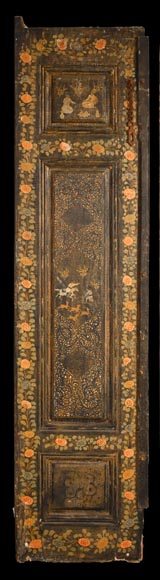 Art Qâdjâr, Ensemble de portes décorées d’importantes scènes de vie persane, fin XIXe siècle-5