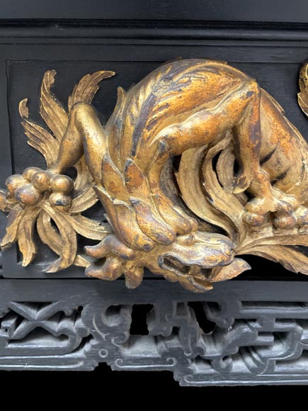 F. GERDERÈS – Billard japonisant en bois doré et sculpté F. GERDERÈS – Billard japonisant en bois doré et sculpté-3