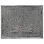 Plaque de cheminée de style Louis XVI, triomphe d'un roi