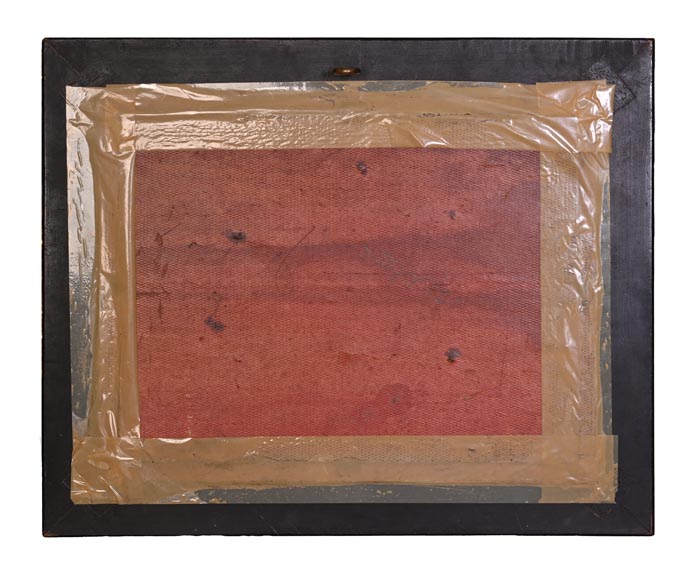 Haut relief sculpté en bois tendre de scène animalière, XIXe siècle-6