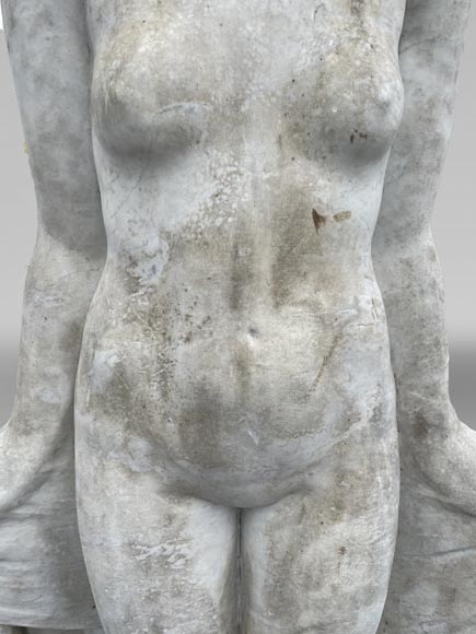 La Sortie du bain – Jeune femme, sculpture monumentale Art Déco dans le goût de Félix-Pascal Févola-7