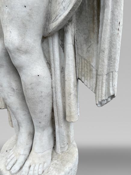 La Sortie du bain – Jeune femme, sculpture monumentale Art Déco dans le goût de Félix-Pascal Févola-8