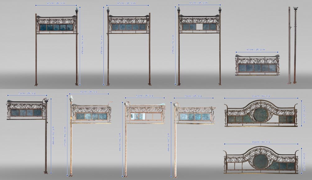 Ensemble de ferronnerie de vitrine-11