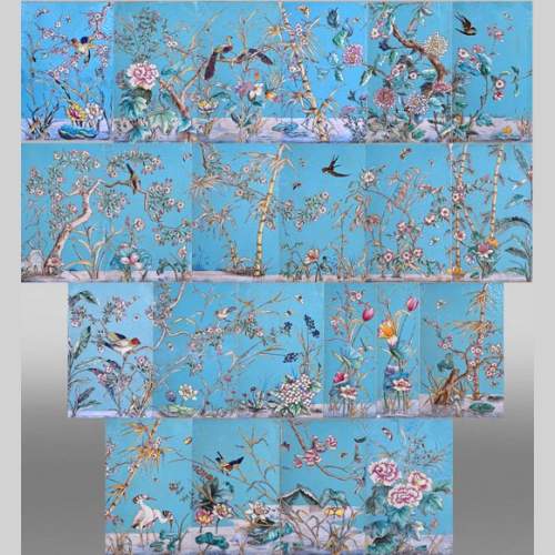 Eugène COLLINOT, Plaques de faïence décorative japonisante