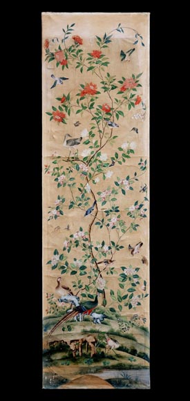 Cinq panneau de papier peint, Chine, XVIIIe siècle Cinq panneau de papier peint, Chine, XVIIIe siècle-7