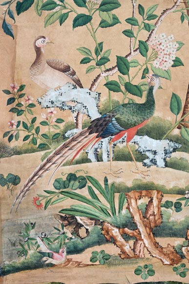 Cinq panneau de papier peint, Chine, XVIIIe siècle Cinq panneau de papier peint, Chine, XVIIIe siècle-14