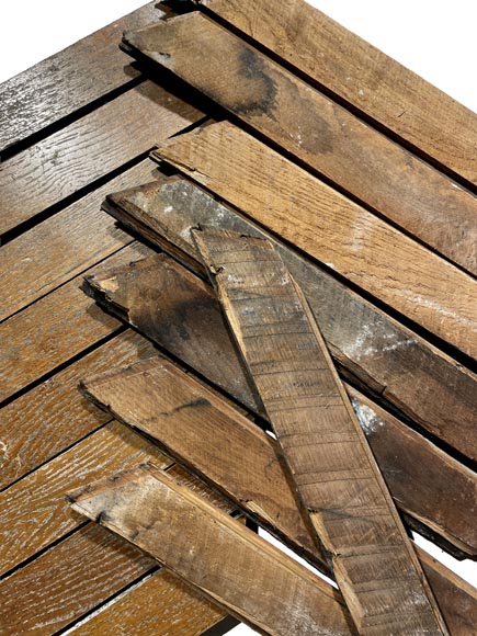 Lots 11,5 m² parquet point de Hongrie en chêne-3