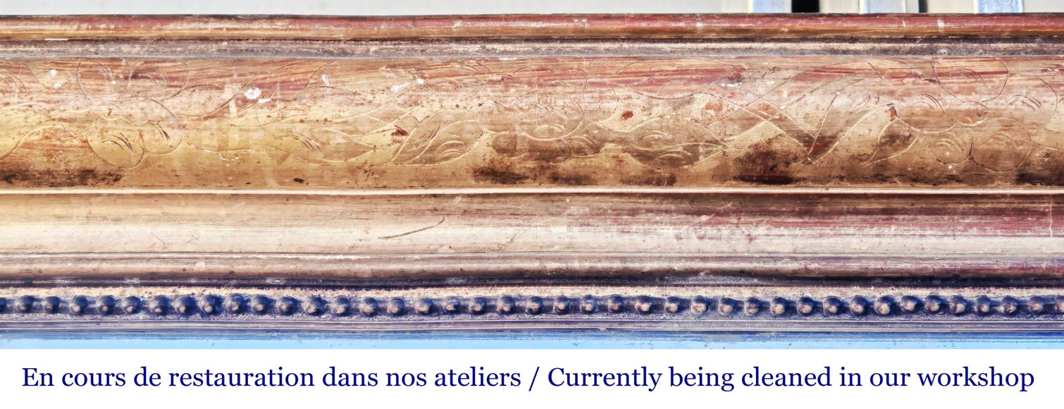 Trumeau de style Louis Philipe doré-1